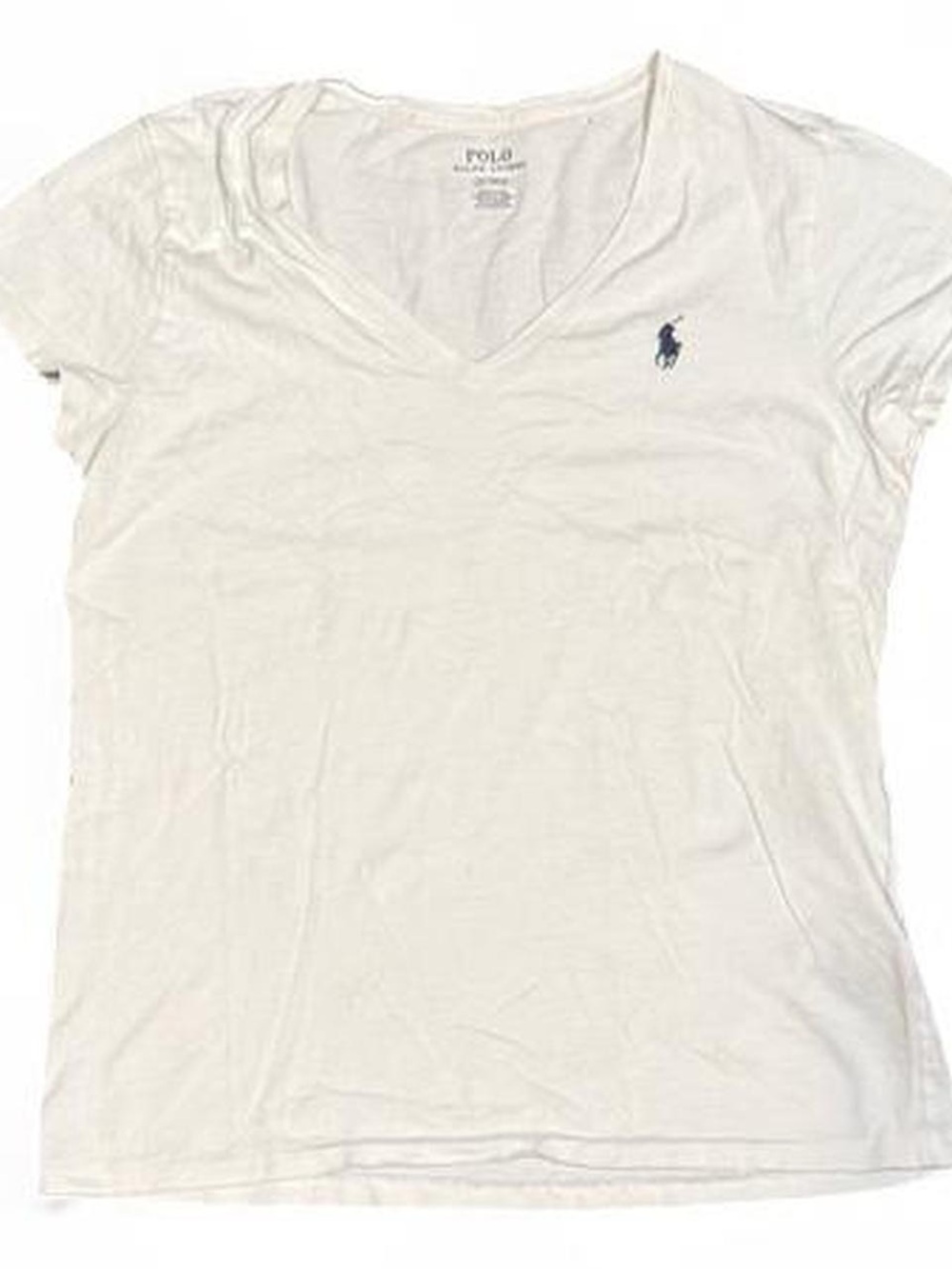 Y2K Polo Ralph Lauren Small Pony White Slim Tee